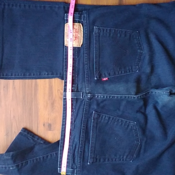 Sale! COPY Levi's 545 Low Boot Cut Dark Denim Jeans 16 M - Picture 8 of 11